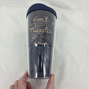 Tervis 24 oz Tumbler Harry Potter with Blue Lid and Gold Text